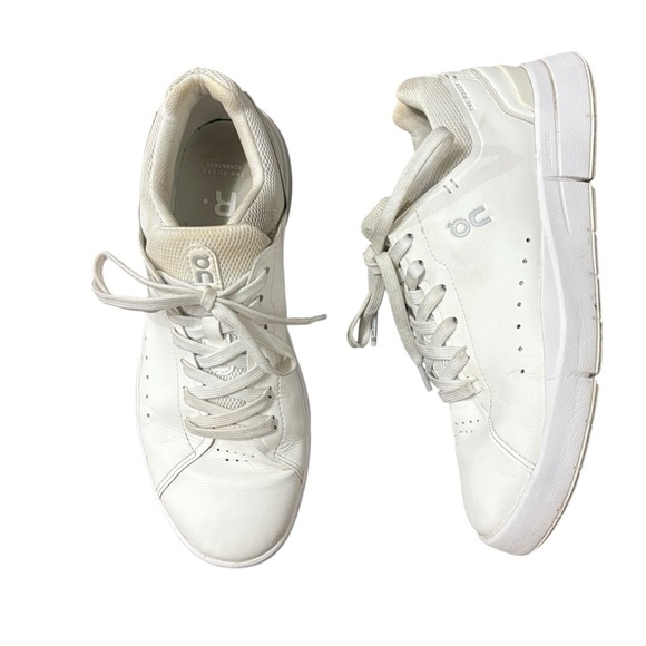 On The Roger Advantage Sneakers Shoes Tennis White Leather Size 9 - Picture 9 of 10